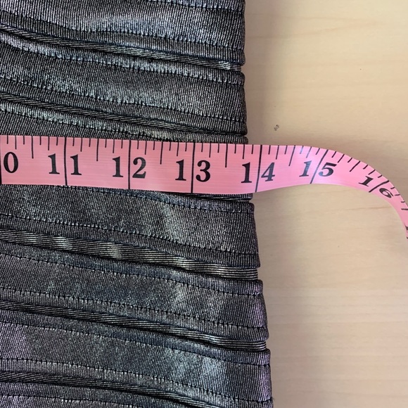BCBG Silver Metallic Bandage Dress size Small - Picture 7 of 8